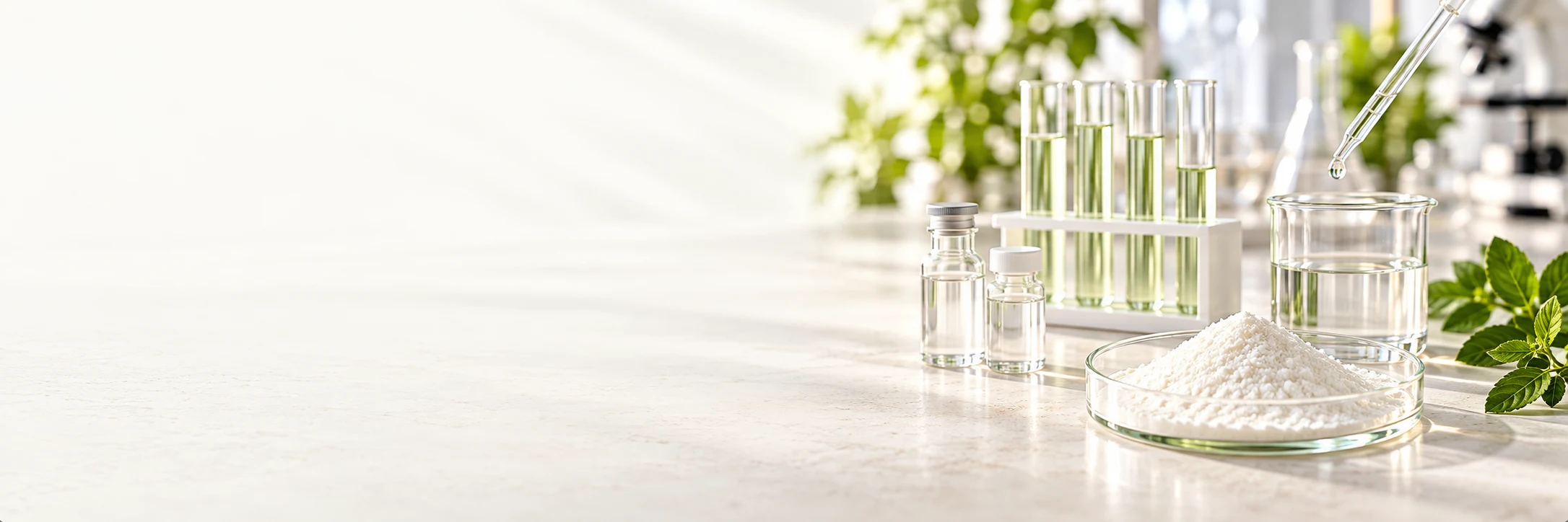 Pharmaceutical ingredient samples and laboratory glassware